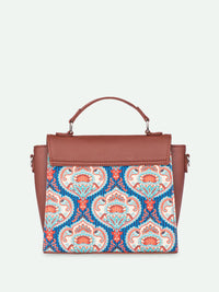 ZOUK Ethnic Motifs Printed Structured Sling Bag