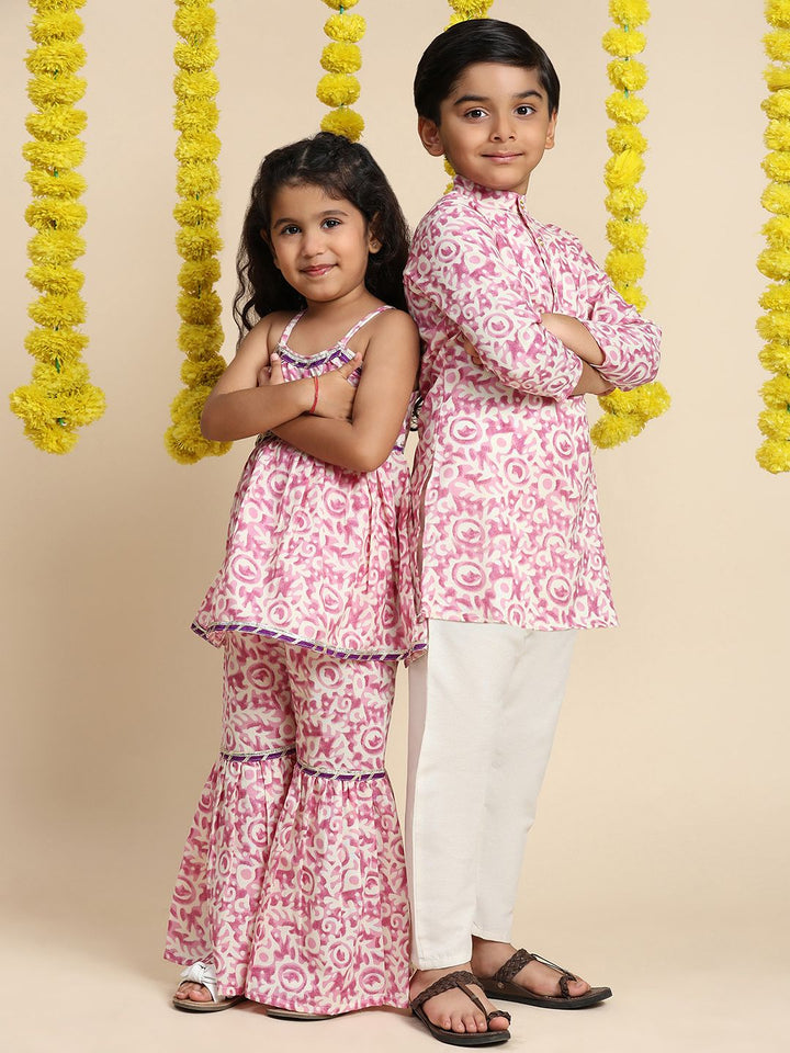 Cutiekins Boys Printed Regular Kurta with Pyjamas