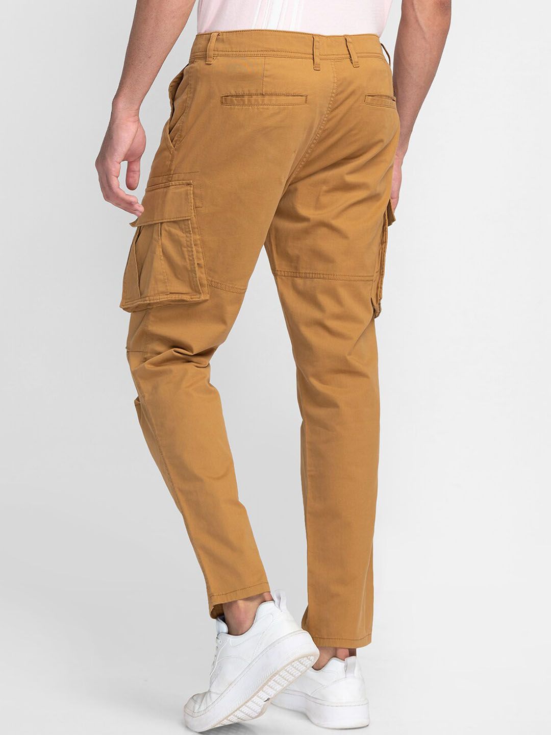 Being Human Men Slim Fit Cotton Cargos Trousers