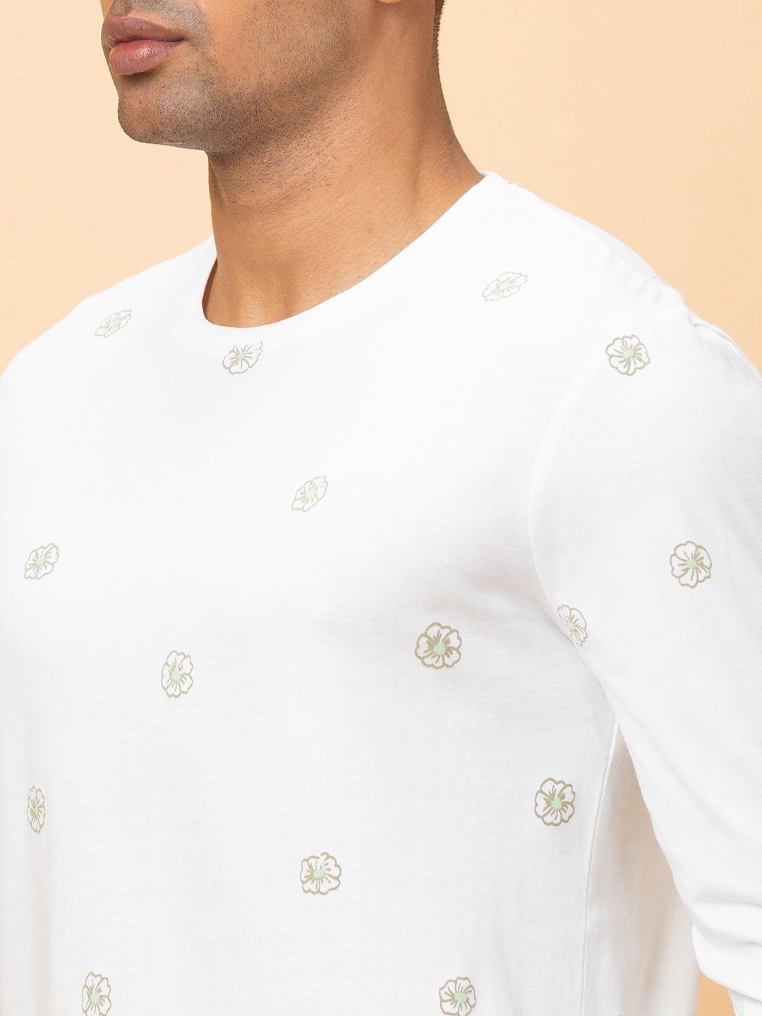 Being Human Men Printed Henley Neck T-shirt