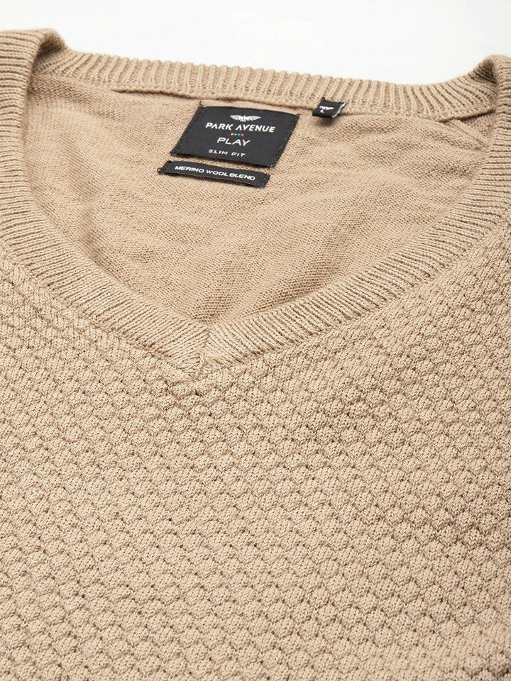 Park Avenue V-Neck Cable Knit Pullover Sweater