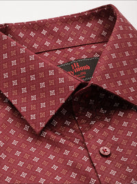Raymond Pure Cotton Slim Fit Floral Printed Formal Shirt