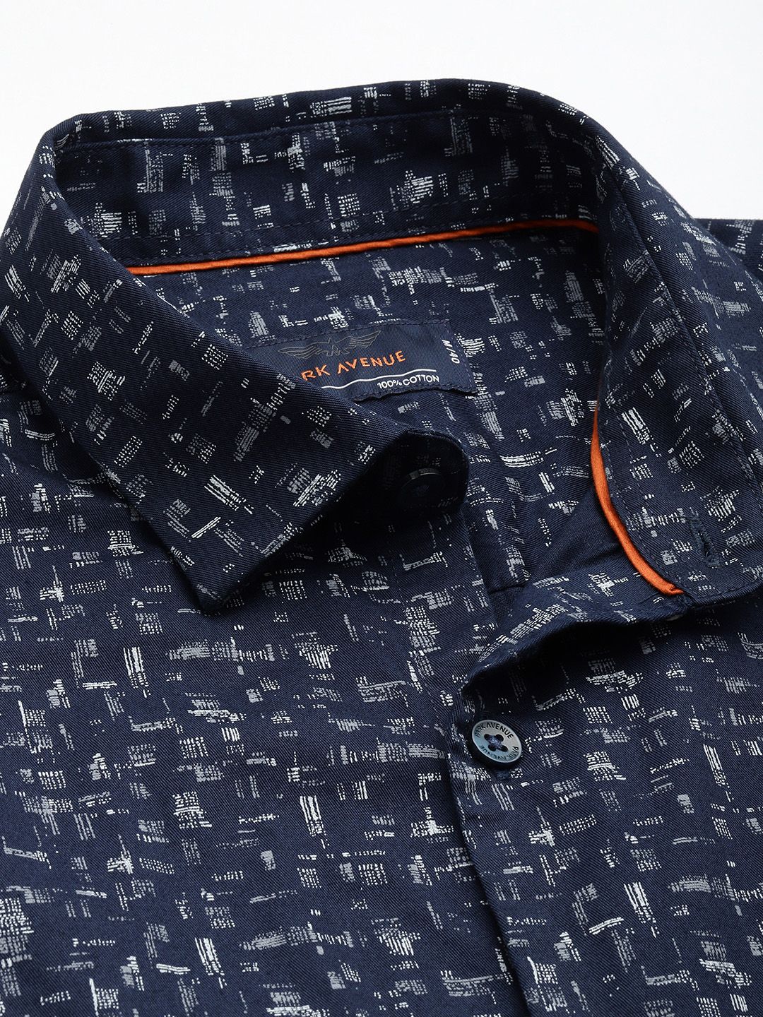 Park Avenue Pure Cotton Slim Fit Abstract Printed Casual Shirt