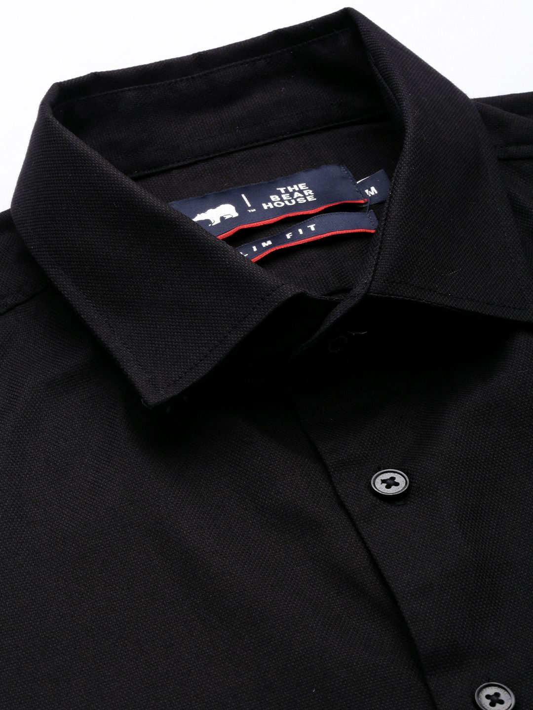 THE BEAR HOUSE Men Slim Fit Formal Shirt