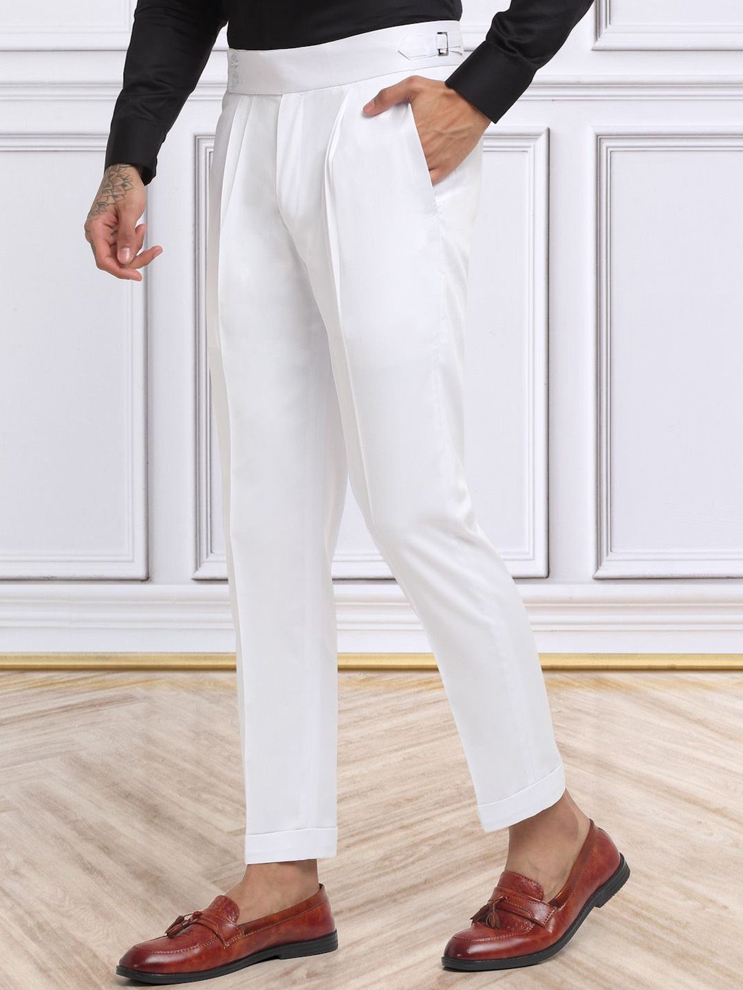 KLOTTHE Men Italian Gurkha Pants