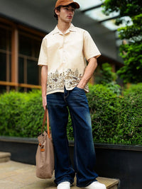 Eszett Men Classic Floral Printed Casual Shirt