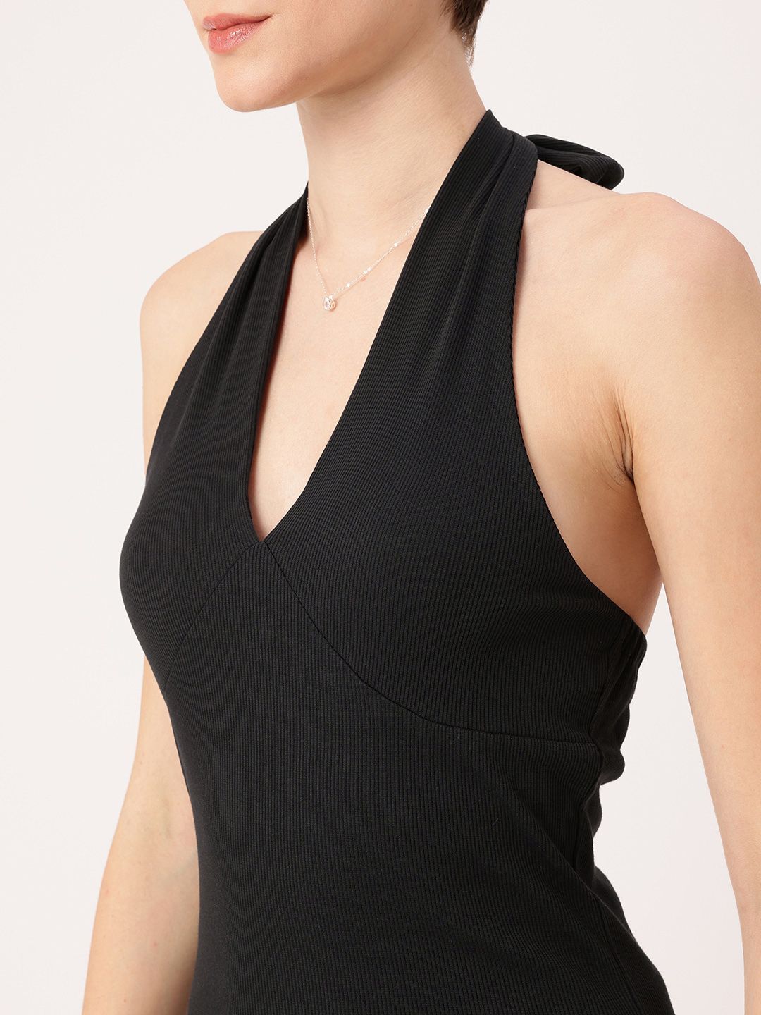 DressBerry Get In The Groove Halter Bodycon Dress