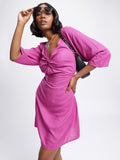DressBerry Twisted Opulence Smocked A-line Dress