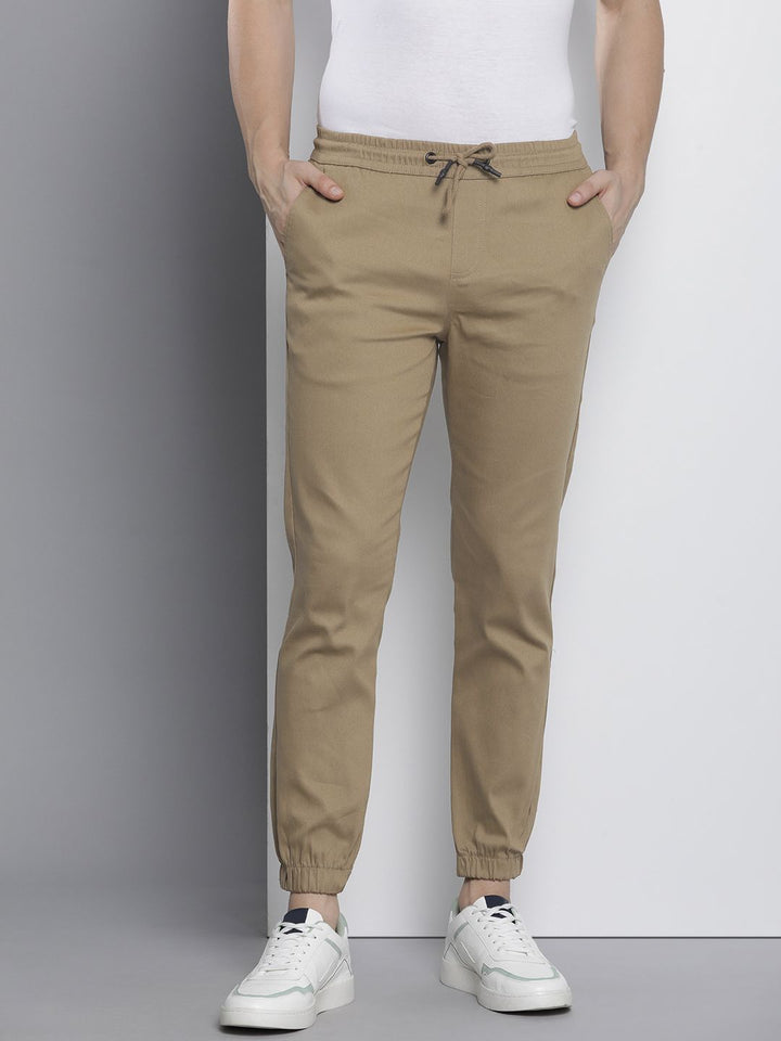 The Indian Garage Co Men Solid Slim Fit Joggers