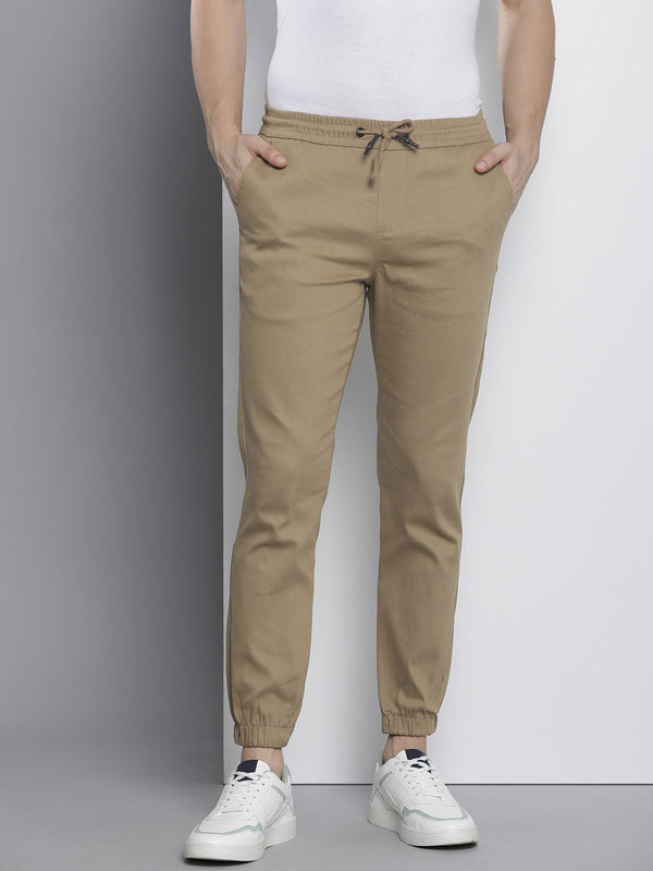 The Indian Garage Co Men Solid Slim Fit Joggers