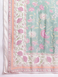 Anouk Panelled Kurta with Trousers & Dupatta