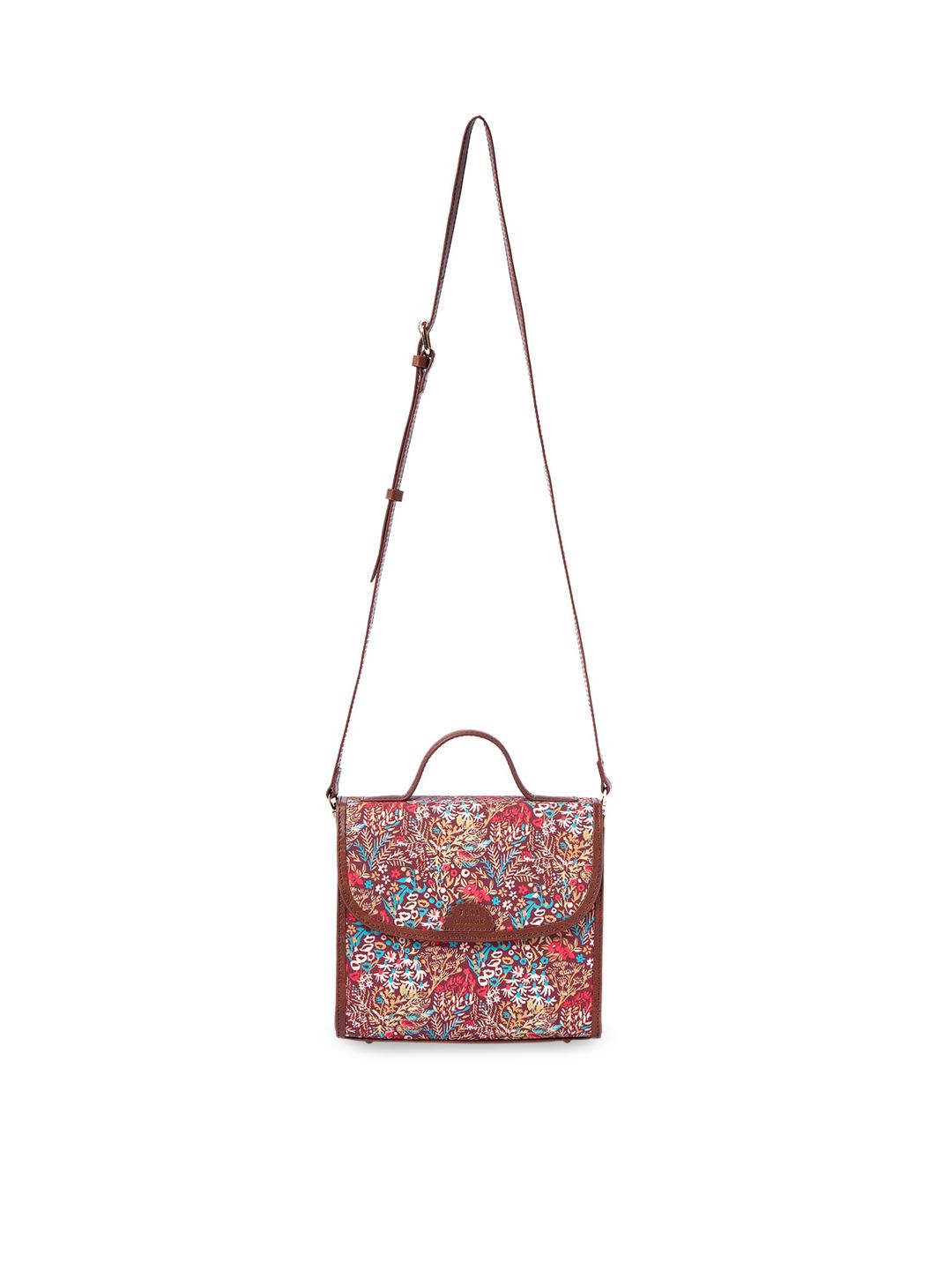 TEAL BY CHUMBAK Floral Printed Sling Bag