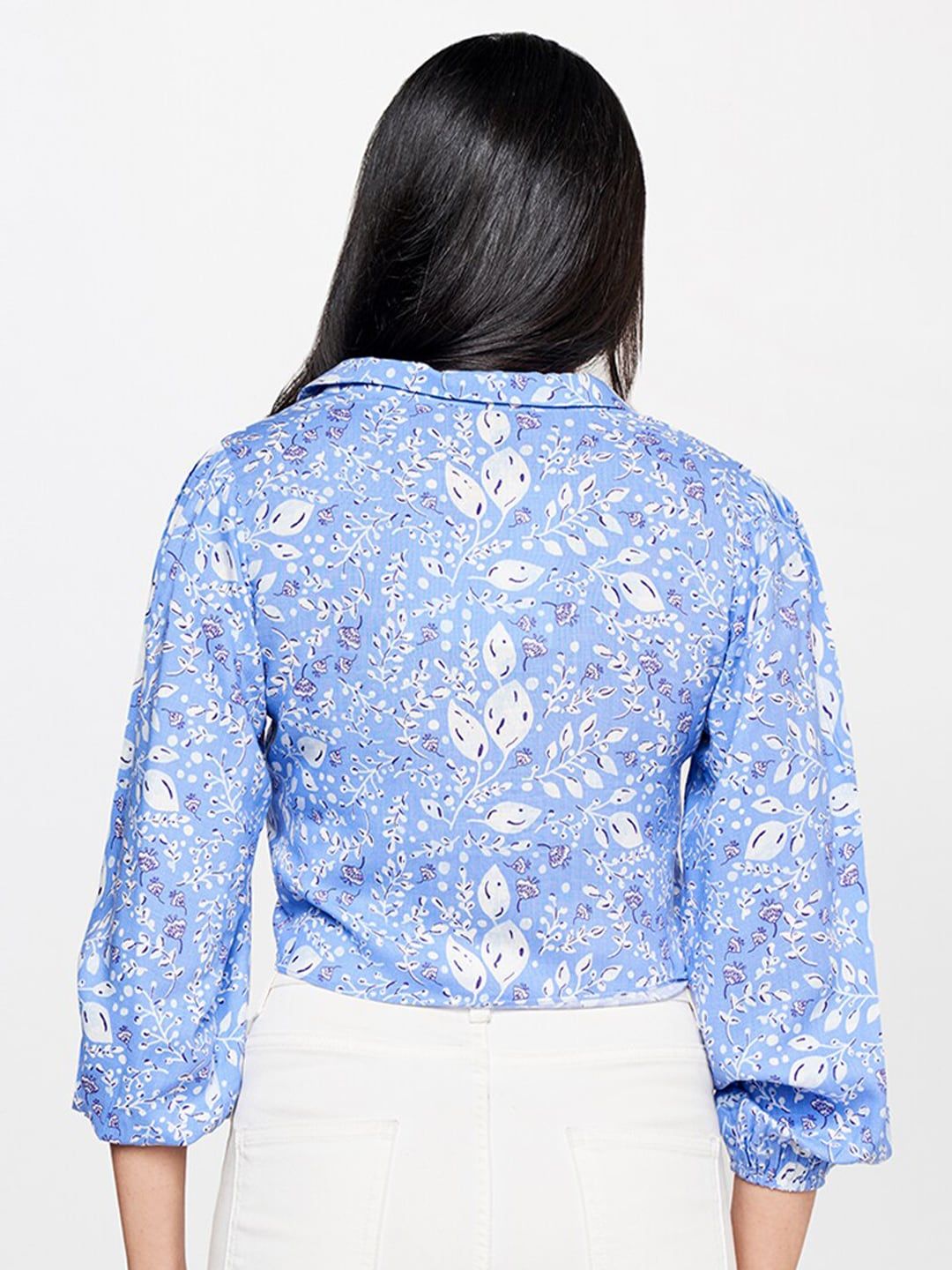 Global Desi Floral Print Tie-Ups Top