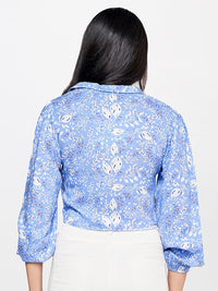 Global Desi Floral Print Tie-Ups Top