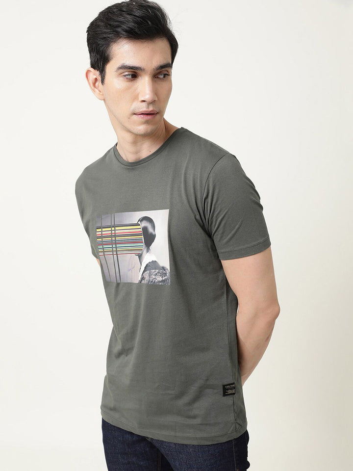 RARE RABBIT Men Rings-4 Slim Fit Solid Polo Collar T-Shirt