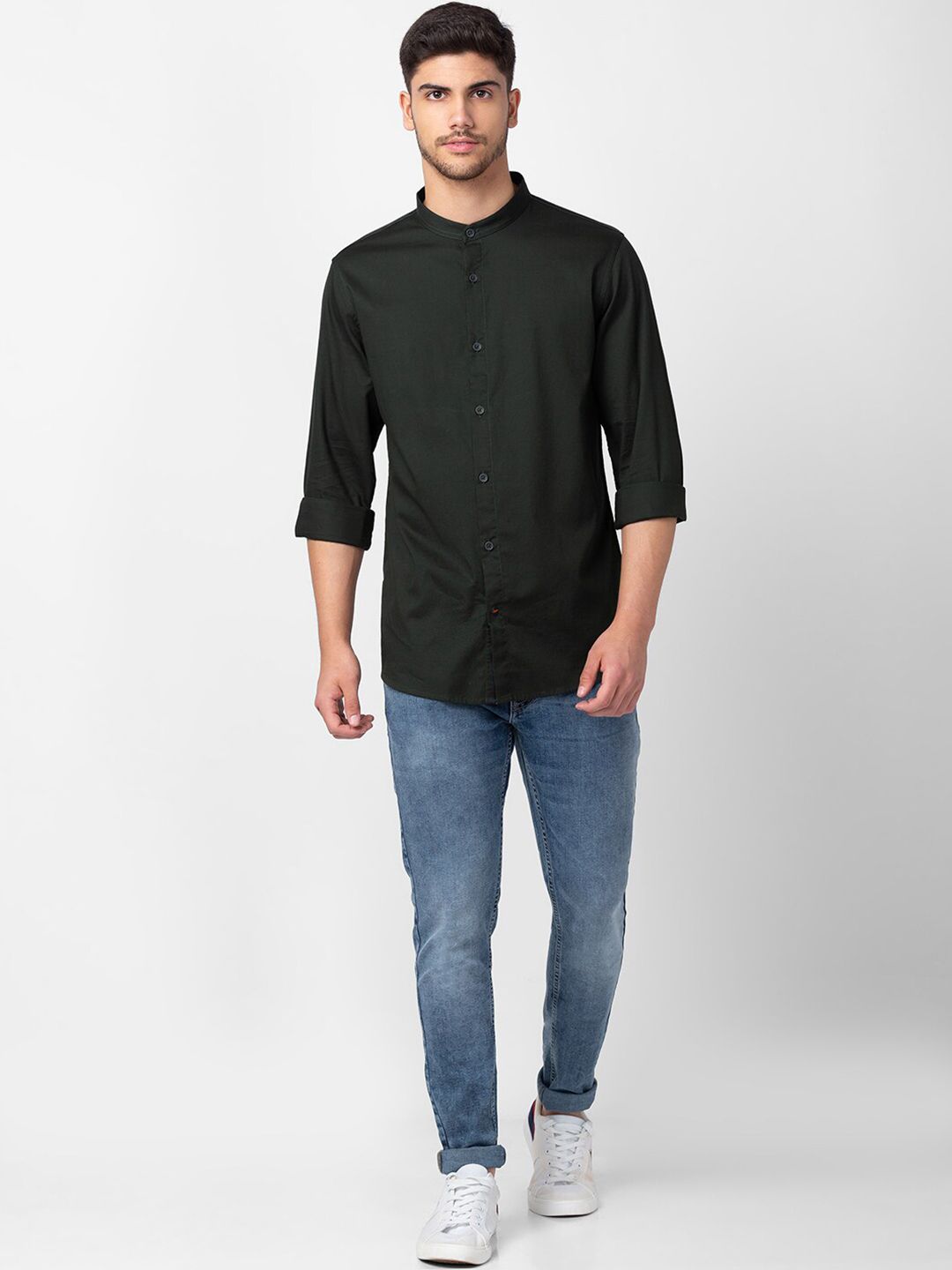 SPYKAR Men Dobby Casual Shirt