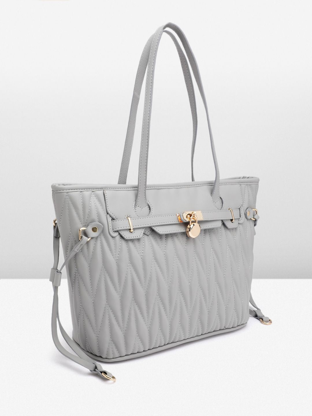 DressBerry Structured Quilted Shoulder Bag