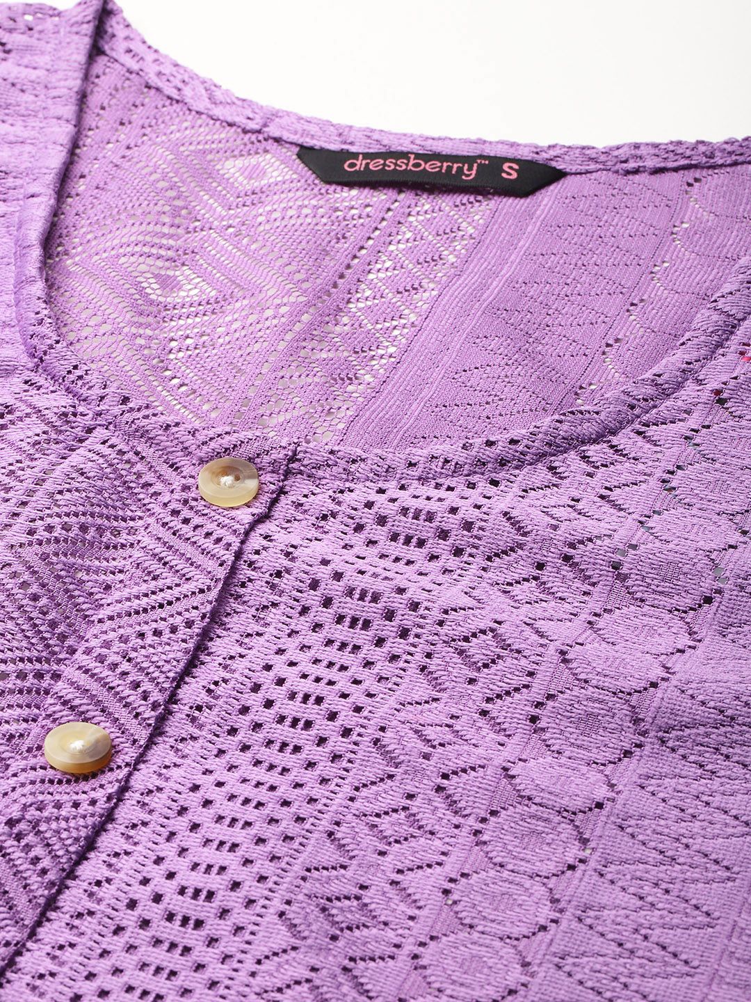 DressBerry Self-Design Semi-Sheer Top