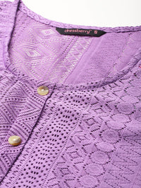 DressBerry Self-Design Semi-Sheer Top