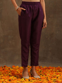 Libas Floral Embroidered Empire Sequinned Kurta With Trousers & Dupatta