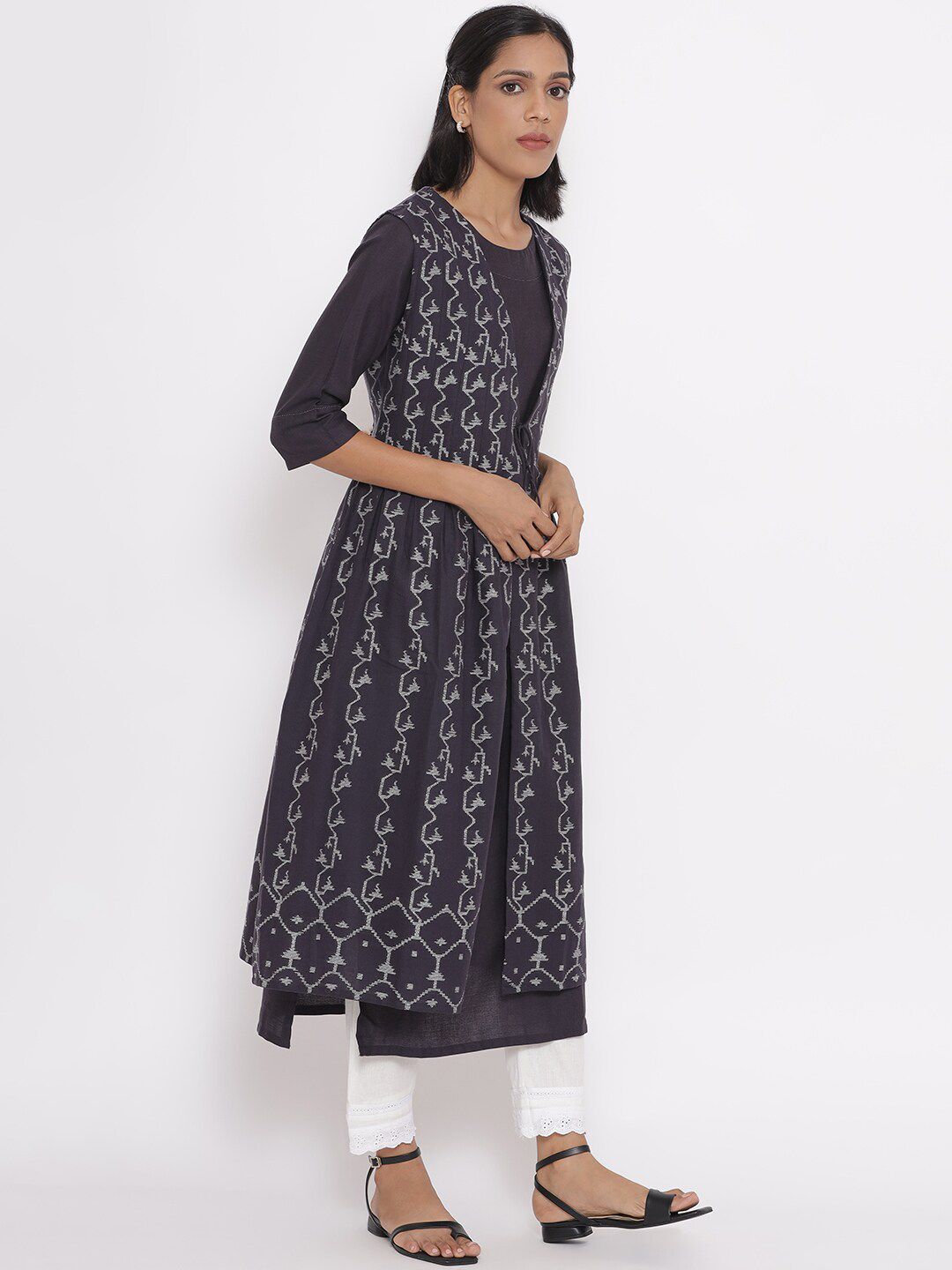 W Ethnic Motifs Printed Kurta