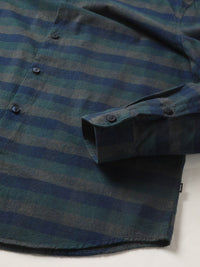 THE BEAR HOUSE Tartan Checks Slim Fit Pure Cotton Casual Shirt
