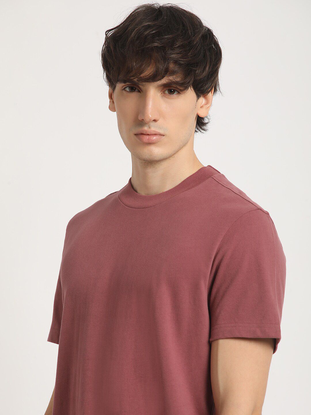 THE BEAR HOUSE Round Neck Pure Cotton Relaxed Fit T-shirt