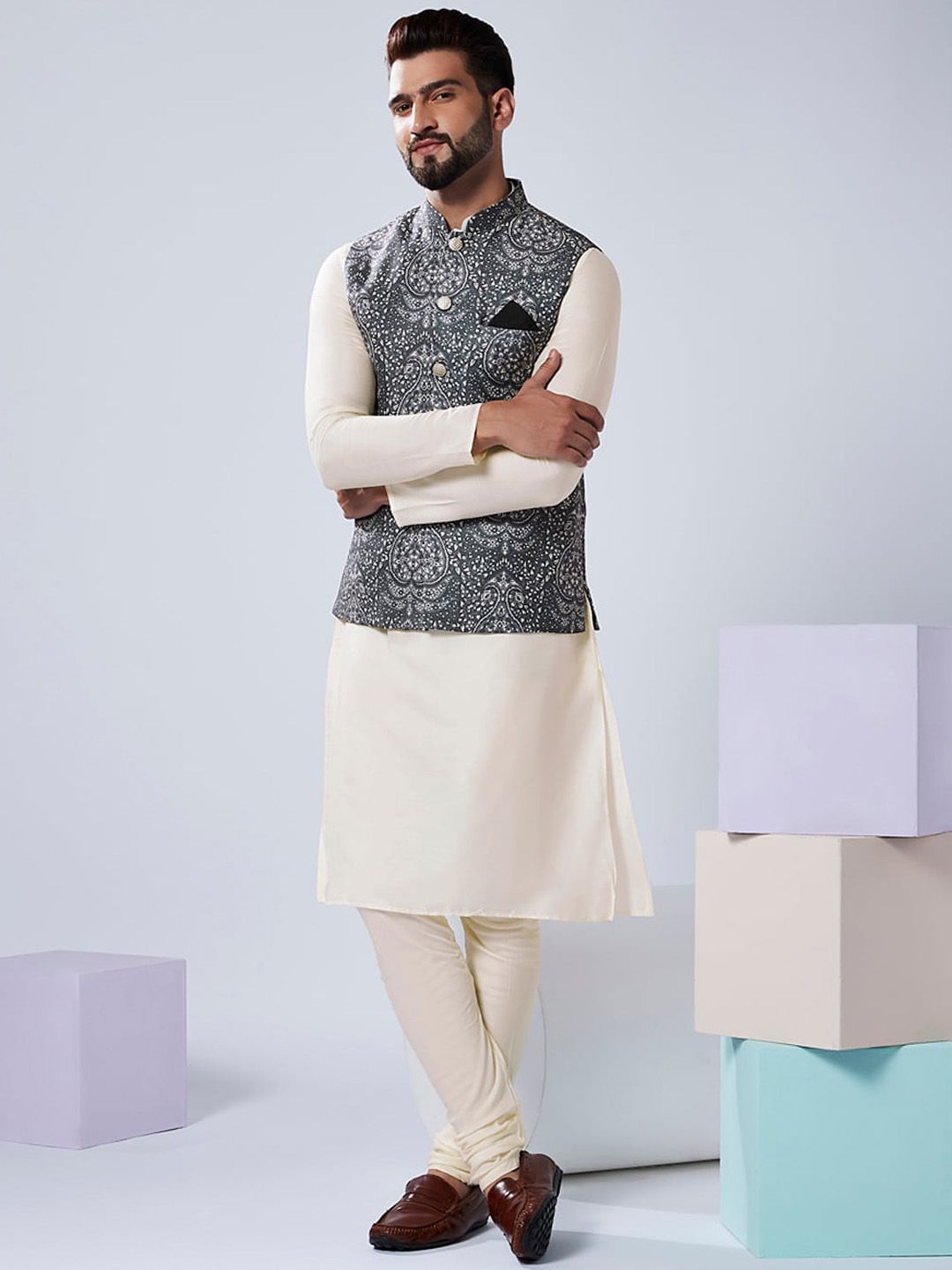KeSted ​​Mandarin Collar Nehru Jacket