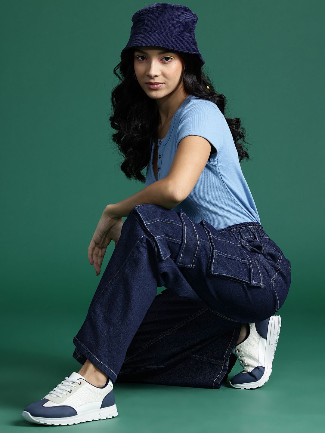 DressBerry Women Straight Fit Stretchable Cargo Jeans