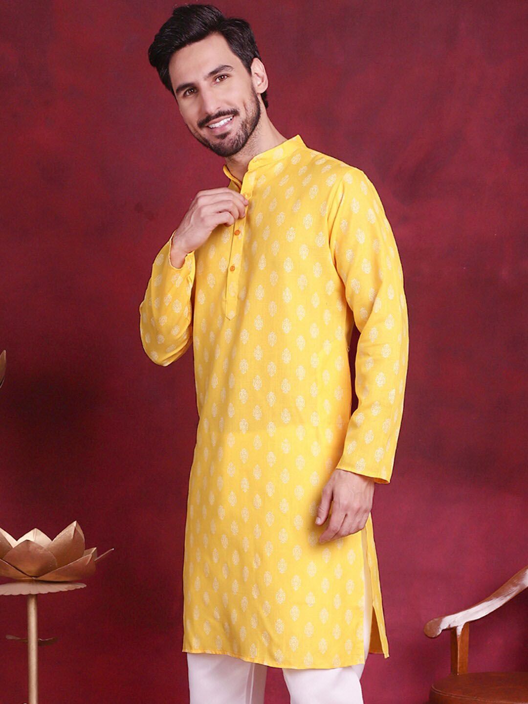 Jompers Ethnic Motifs Printed Pure Cotton Kurta