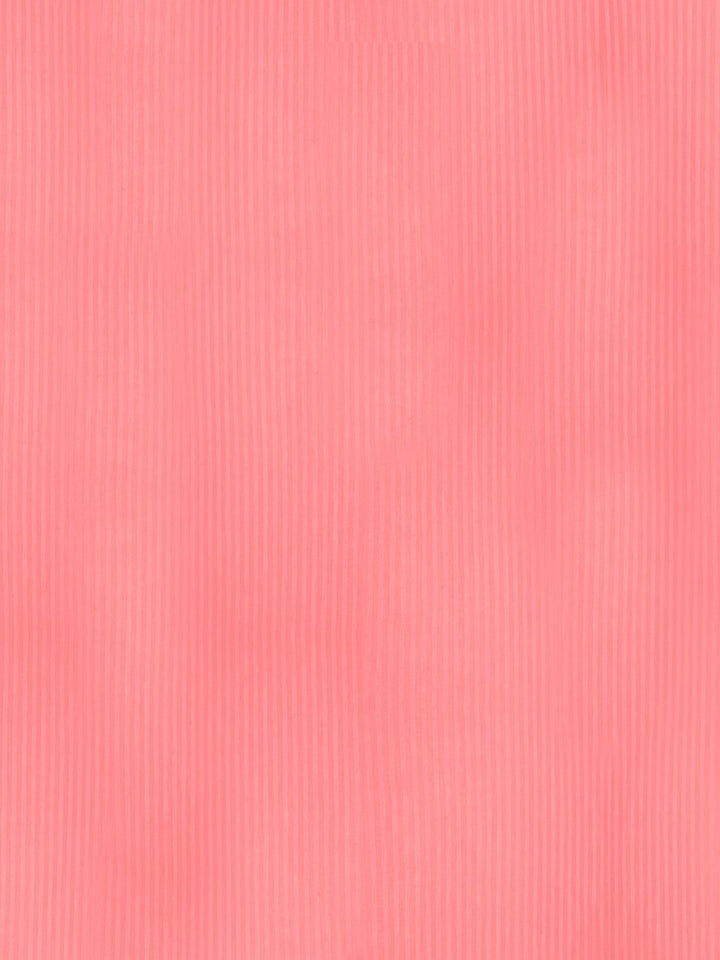 TEAL BY CHUMBAK Rose Gold Striped Satin 210 TC Queen Bedsheet with 2 Pillow Covers