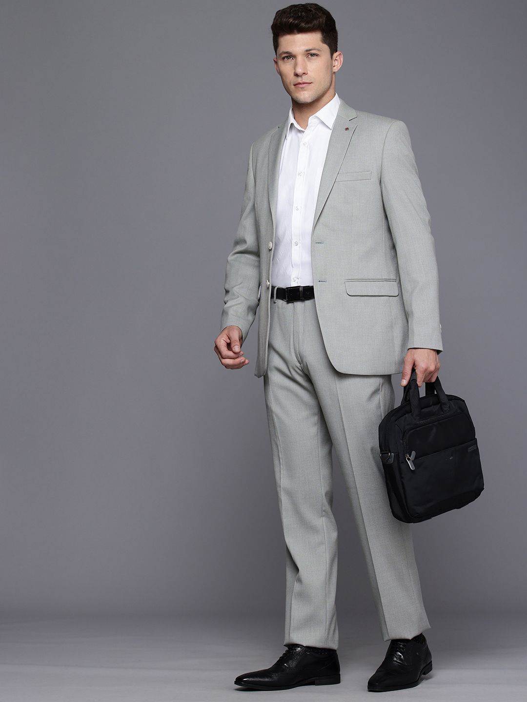Raymond Self Design Single Breasted 2-Piece Formal Suit