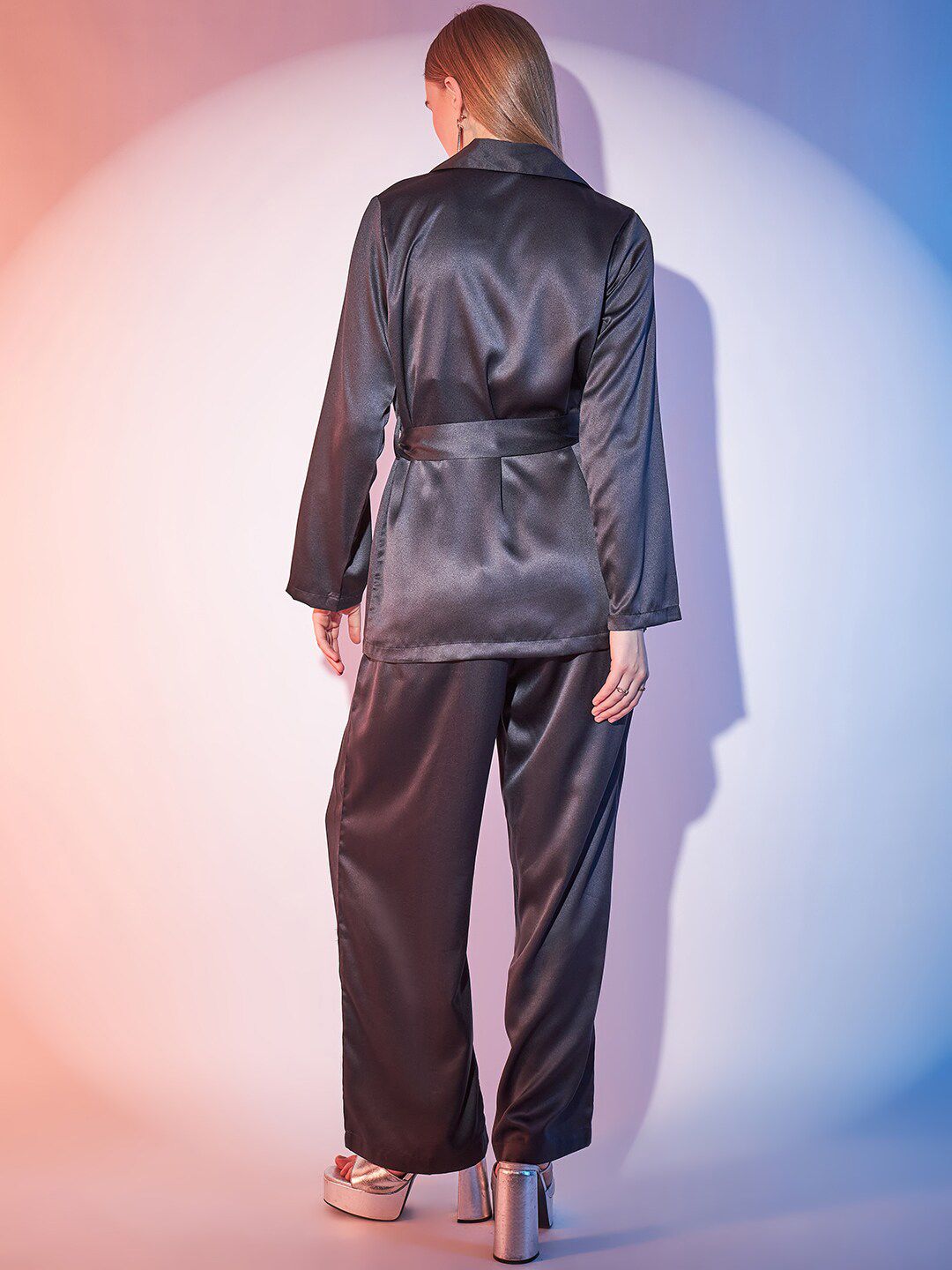 STREET 9 V-Neck Top, Trousers and Shrug Co-Ords