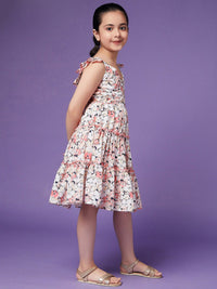 pspeaches Girls Floral Crepe Dress