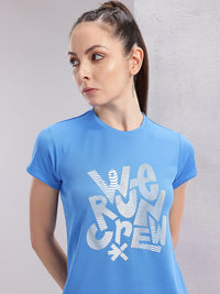 HRX by Hrithik Roshan Couple Collection Typography Printed Rapid-Dry Running T-shirt