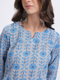 Anouk Ethnic Motifs Printed Kurta with Trousers & With Dupatta