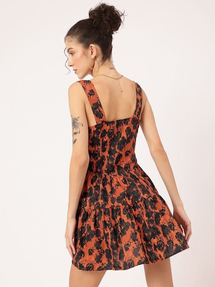 DressBerry Mystical Muse Printed Mini A-line Dress