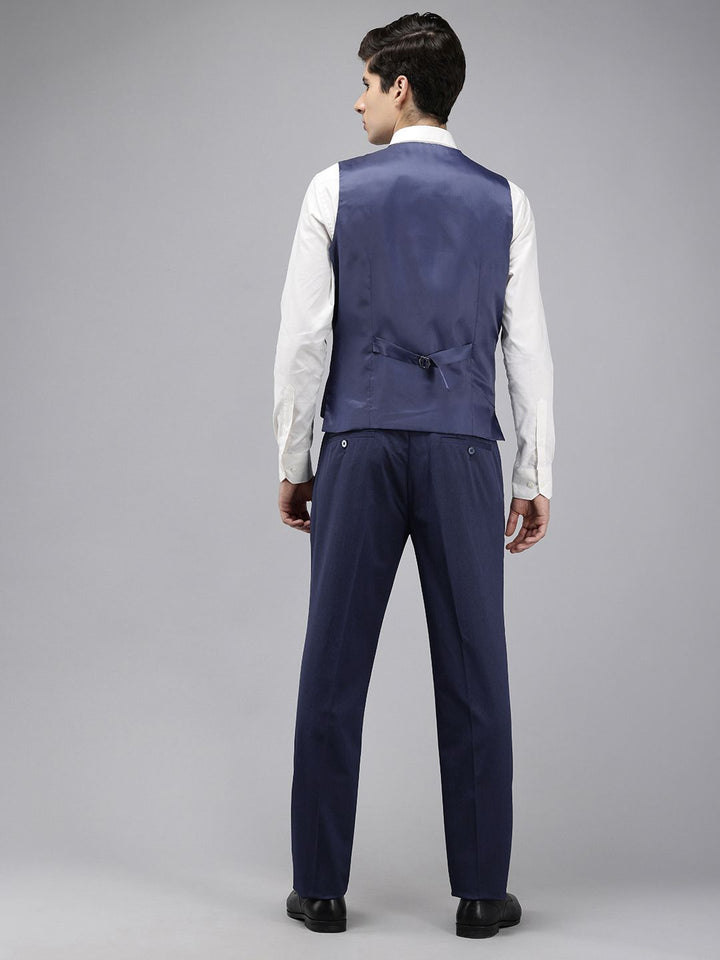 Park Avenue Super Slim Fit Checked 3 Piece Formal Suit