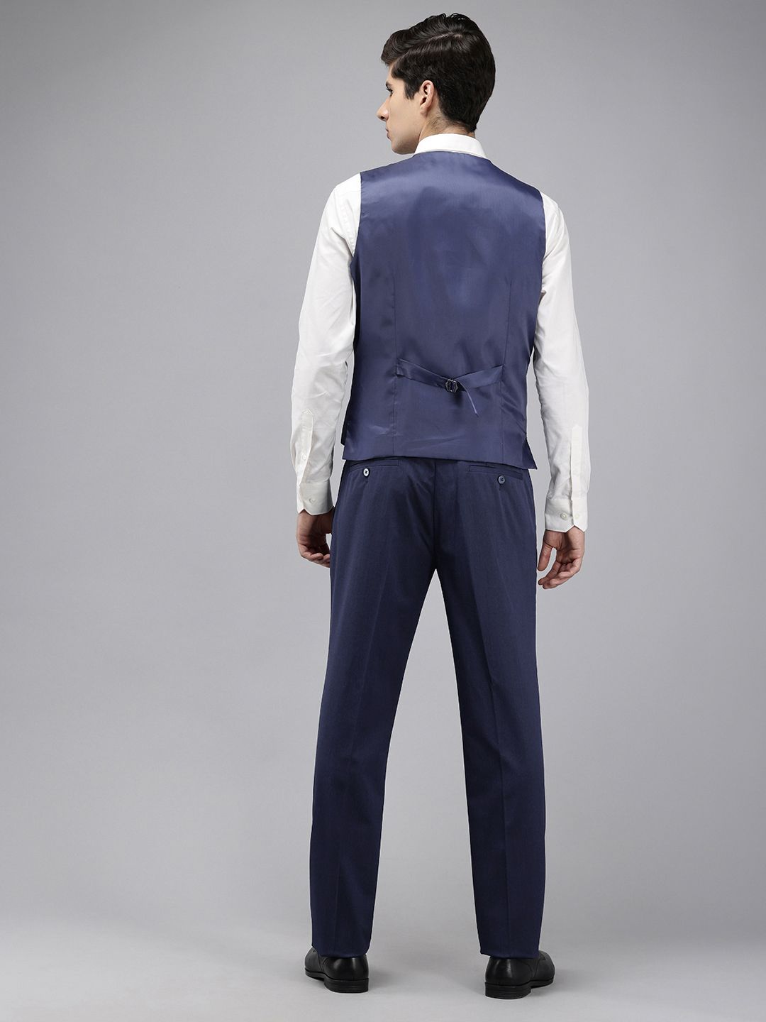 Park Avenue Super Slim Fit Checked 3 Piece Formal Suit