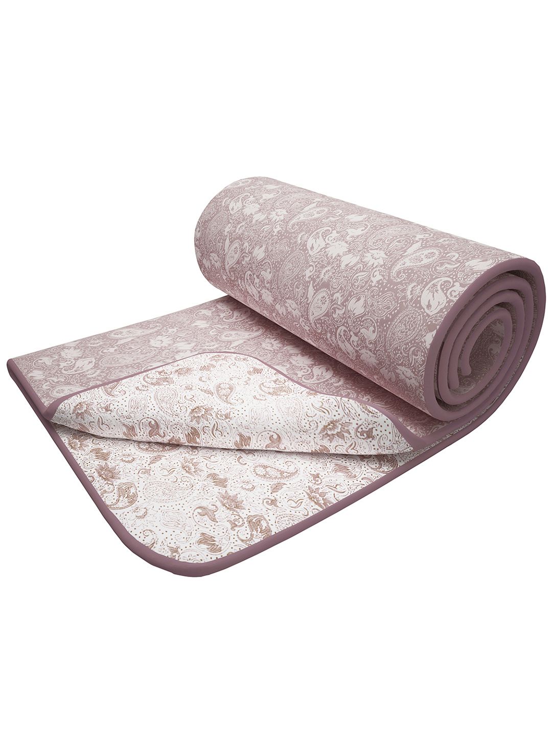 Story@home Purple & White Printed AC Room 150 GSM Reversible Cotton Double Bed Dohar