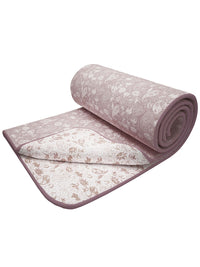 Story@home Purple & White Printed AC Room 150 GSM Reversible Cotton Double Bed Dohar