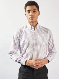 DENNISON Men Smart Micro Checks Formal Shirt