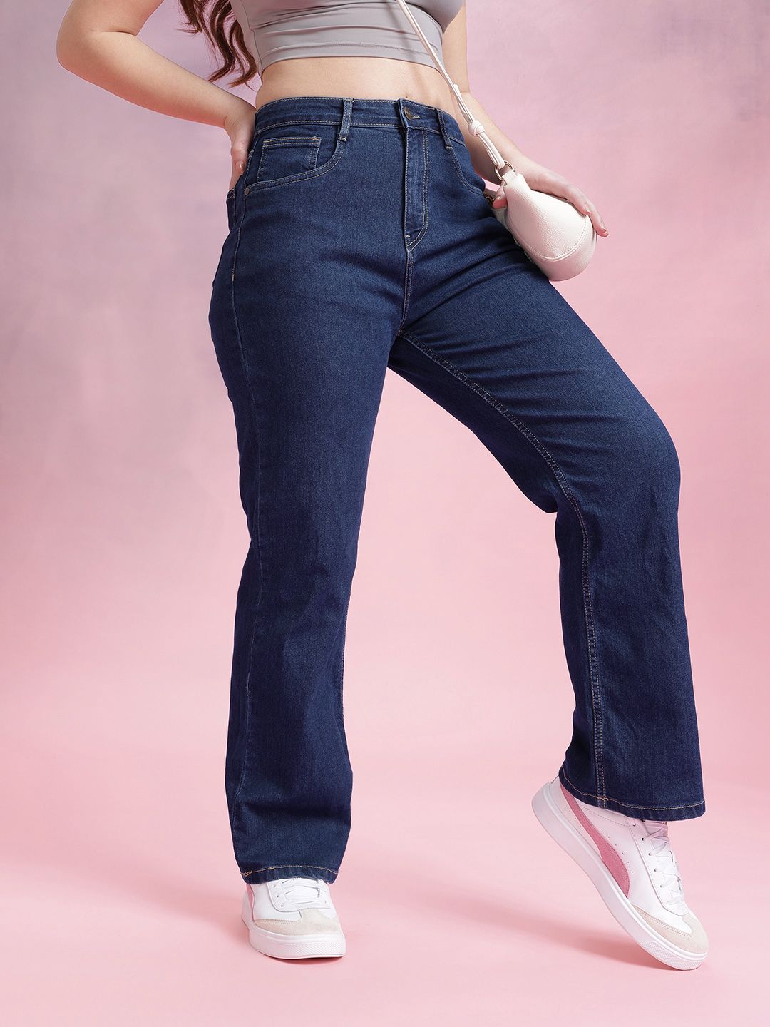 DressBerry Women Straight Fit Stretchable Jeans