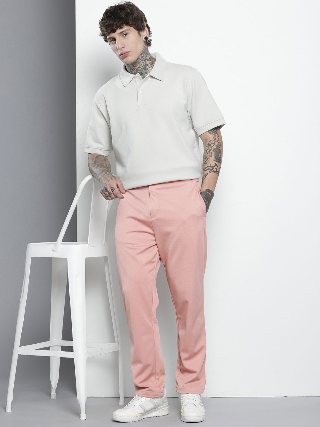 The Indian Garage Co Men Relaxed Fit Trousers
