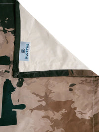 Moda Rapido X KLOTTHE Brown & Grey Geometric 400 TC King Bedsheet with 2 Pillow Covers