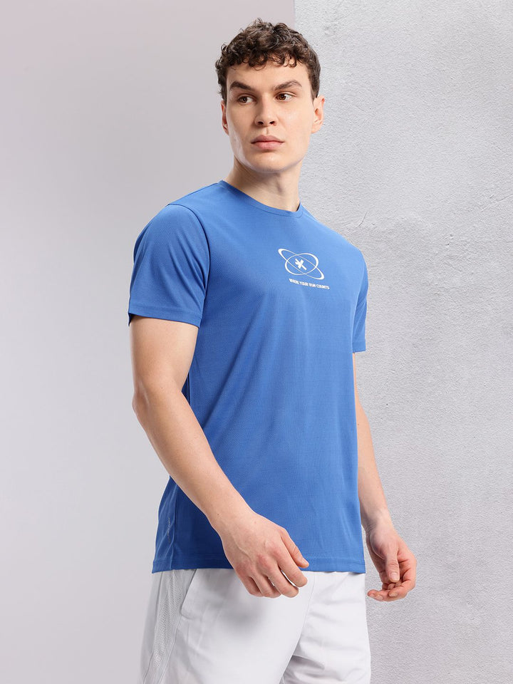HRX by Hrithik Roshan Printed Perforated Rapid-Dry Running T-shirt