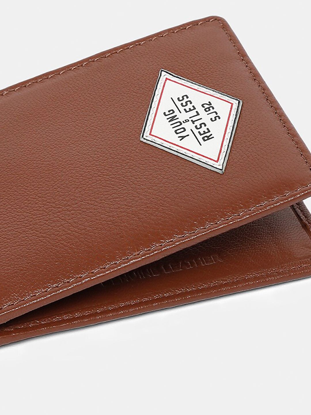 SPYKAR Men Tan Leather Two Fold Wallet