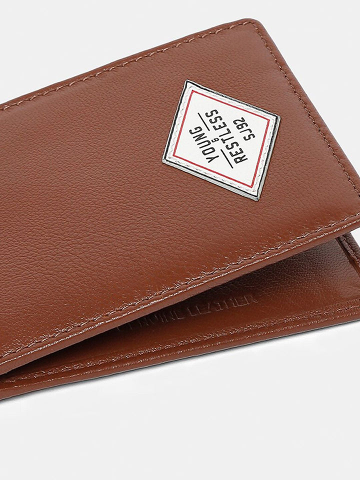 SPYKAR Men Tan Leather Two Fold Wallet