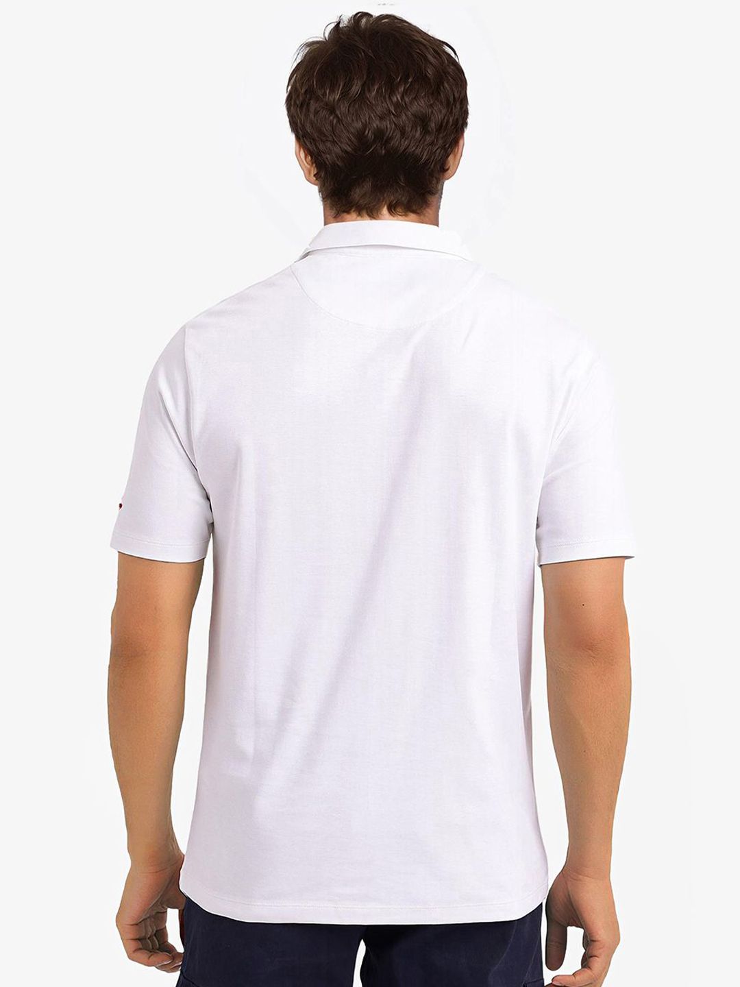 RARE RABBIT Men V-Neck Raw Edge T-shirt