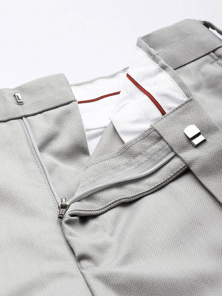 Park Avenue Men Textured Formal Trousers